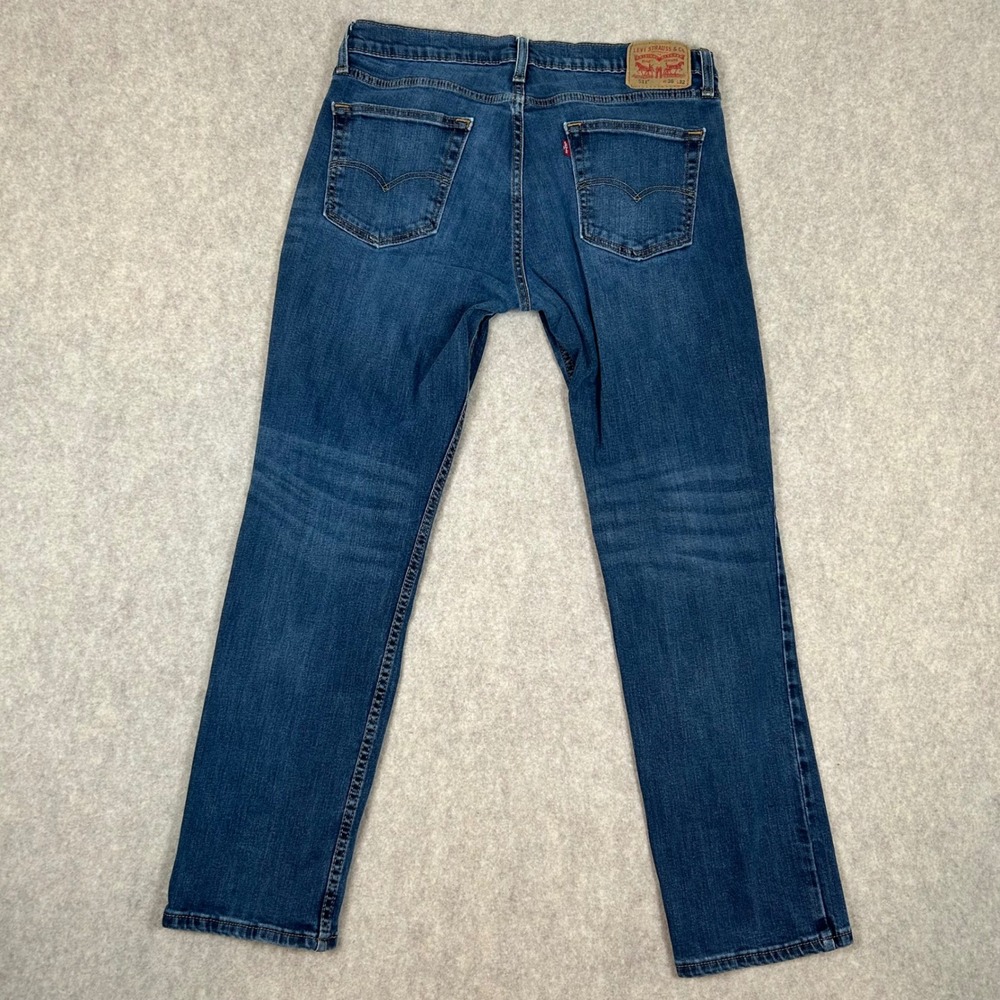 Levi's 514 Straight Fit Jeans Mens 36x32 Blue Medium Wash Denim - Picture 7 of 10